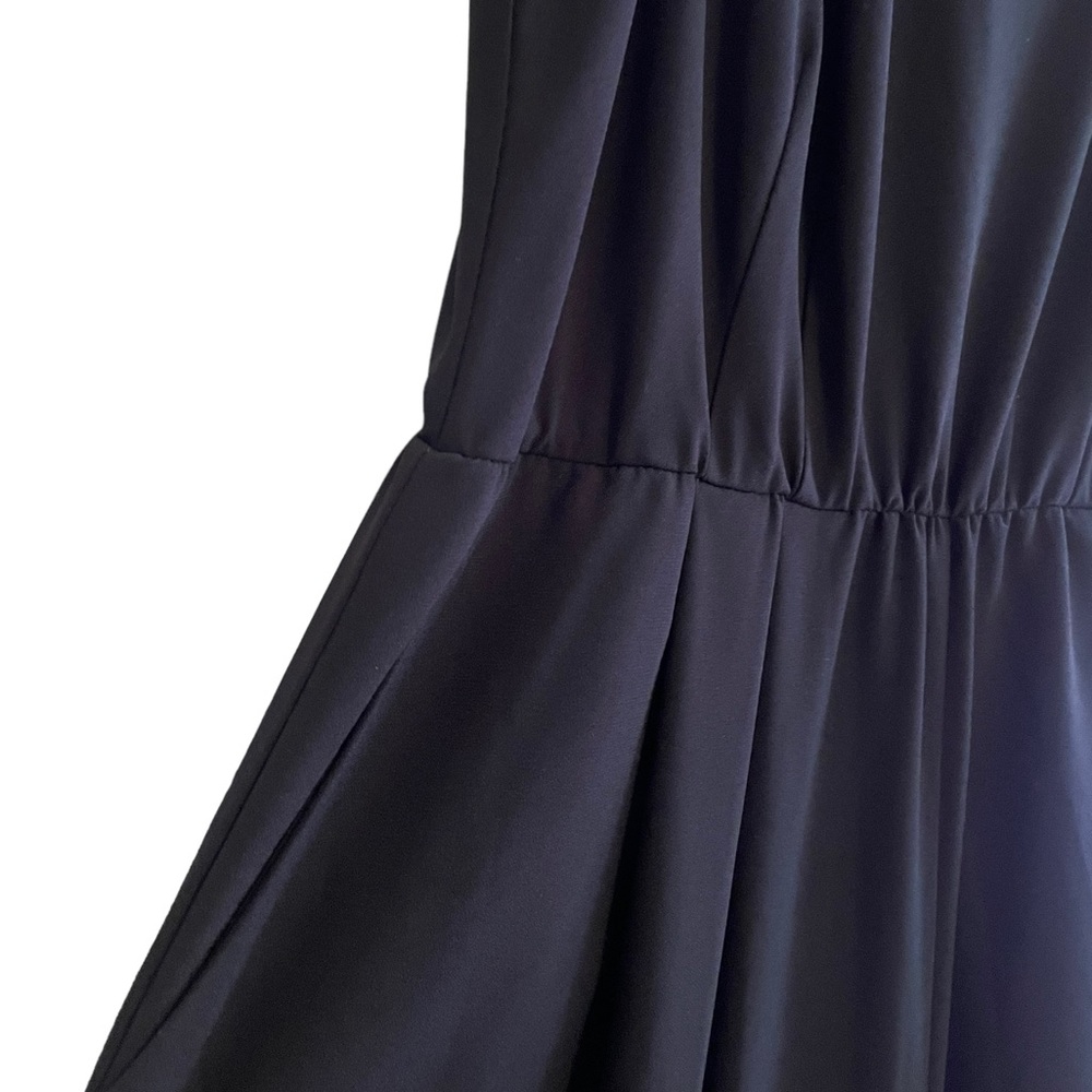Eloquii Black V-Neck Sleeveless Wide-Leg Jumpsuit - Picture 3 of 7